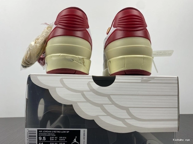 DJ4375-106 Jordan White Low Retro SP Red 2 Off-White 0808